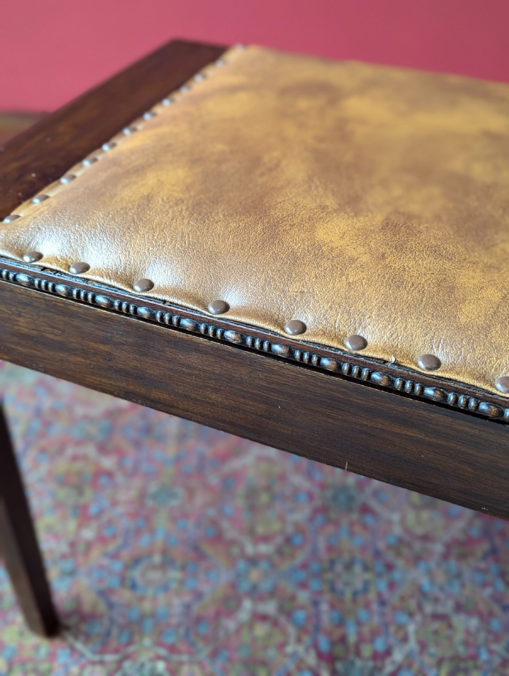 Antique 1920’s Art Deco Piano Stool View X