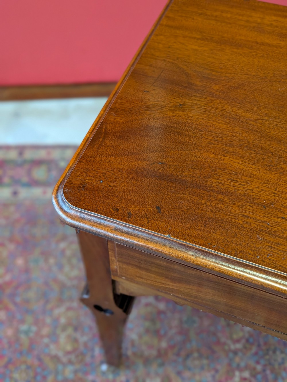 Antique Edwardian Mahogany Arts & Crafts Small Writing Desk View VI