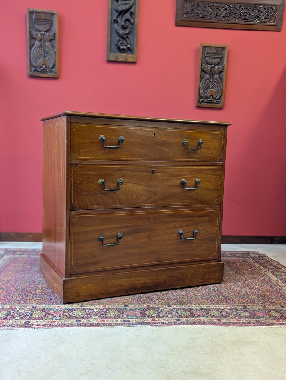Antique Victorian Mahogany Chest of Drawers c.1890 View IV