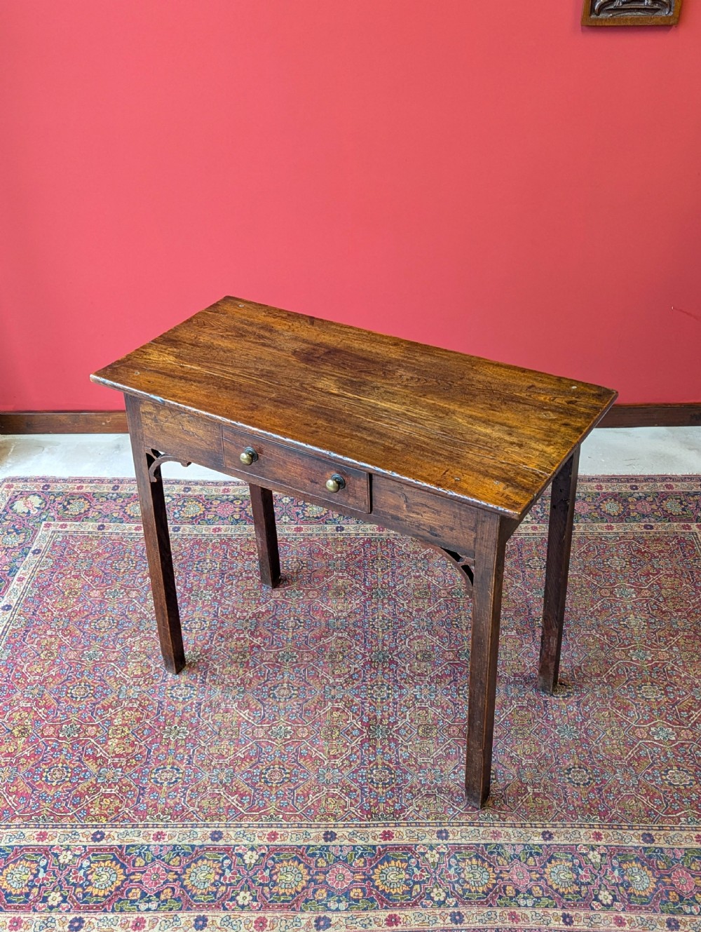 Antique Georgian 18th Century Elm Side Table Circa 1780
 View III