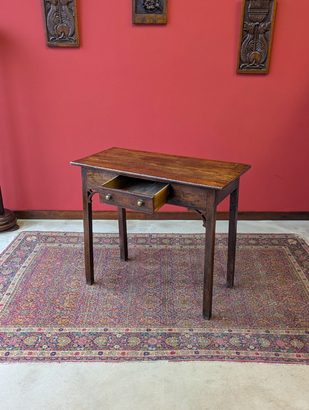 Antique Georgian 18th Century Elm Side Table Circa 1780
 View IV
