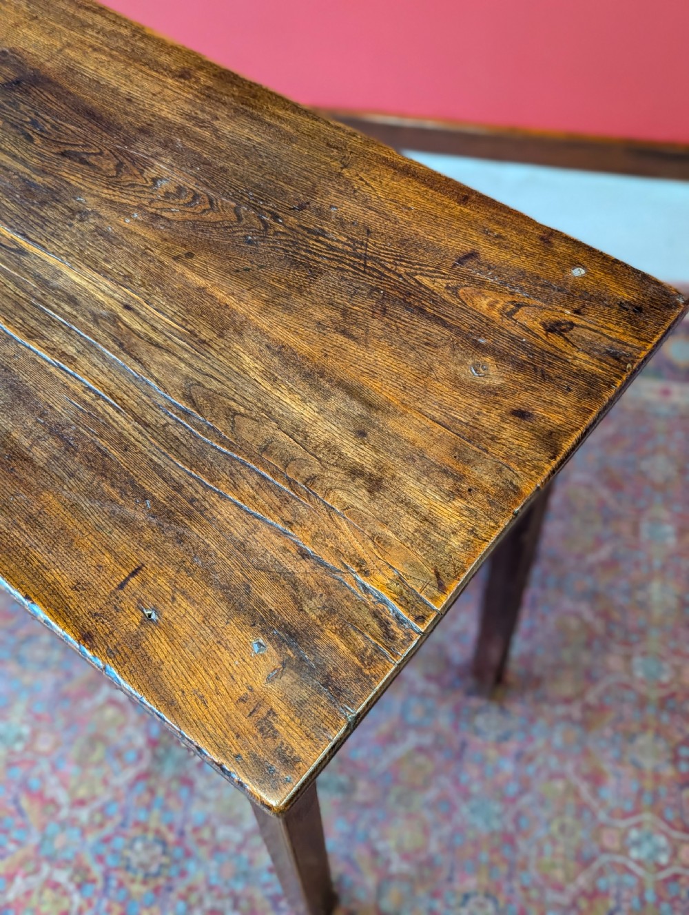 Antique Georgian 18th Century Elm Side Table Circa 1780
 View VIII