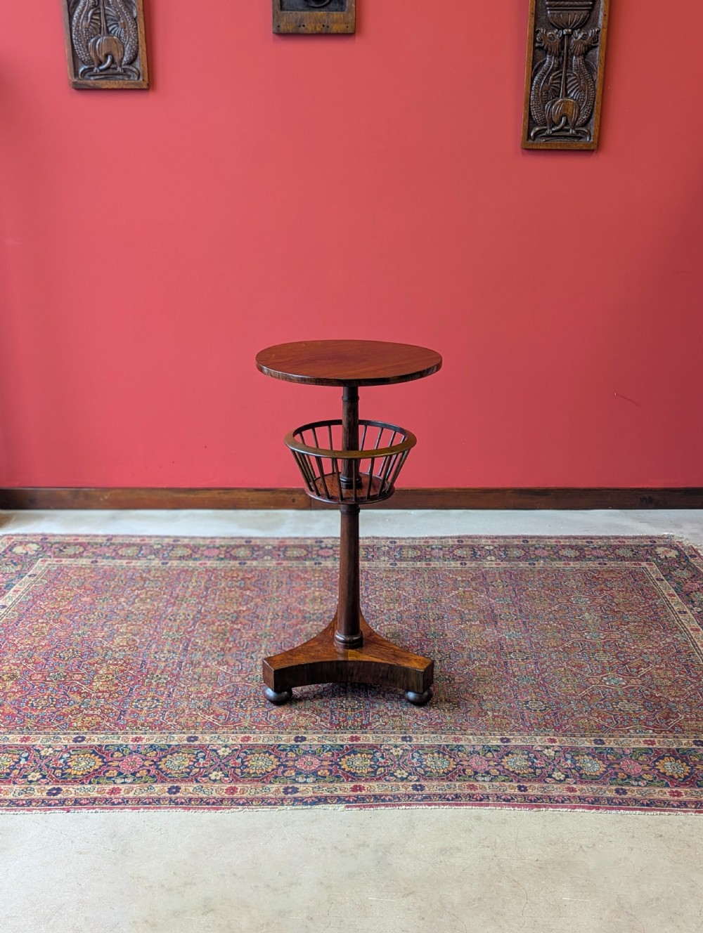Antique Victorian Rosewood Wine Table