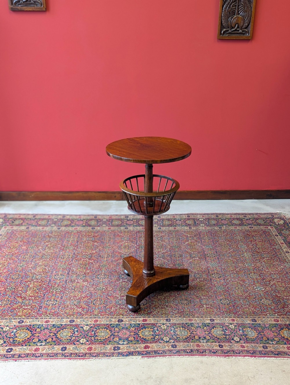 Antique Victorian Rosewood Wine Table View III