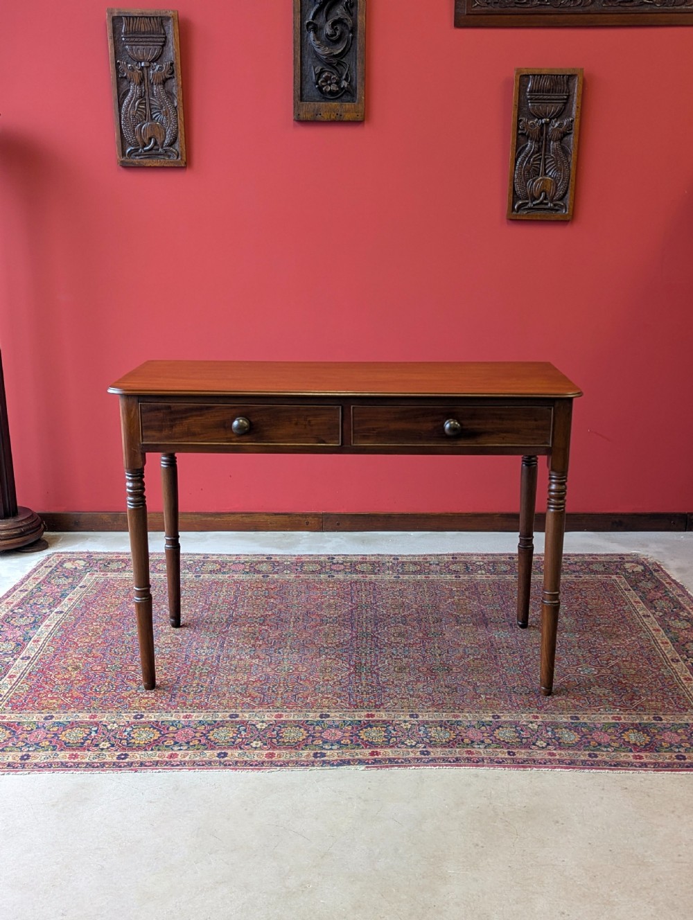 Antique Victorian Mahogany Writing Table View II