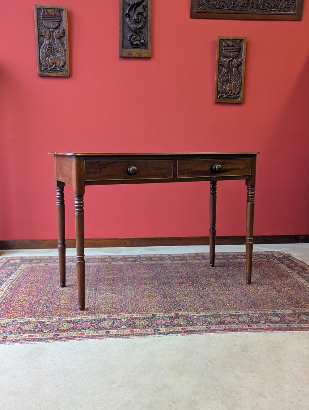 Antique Victorian Mahogany Writing Table View III