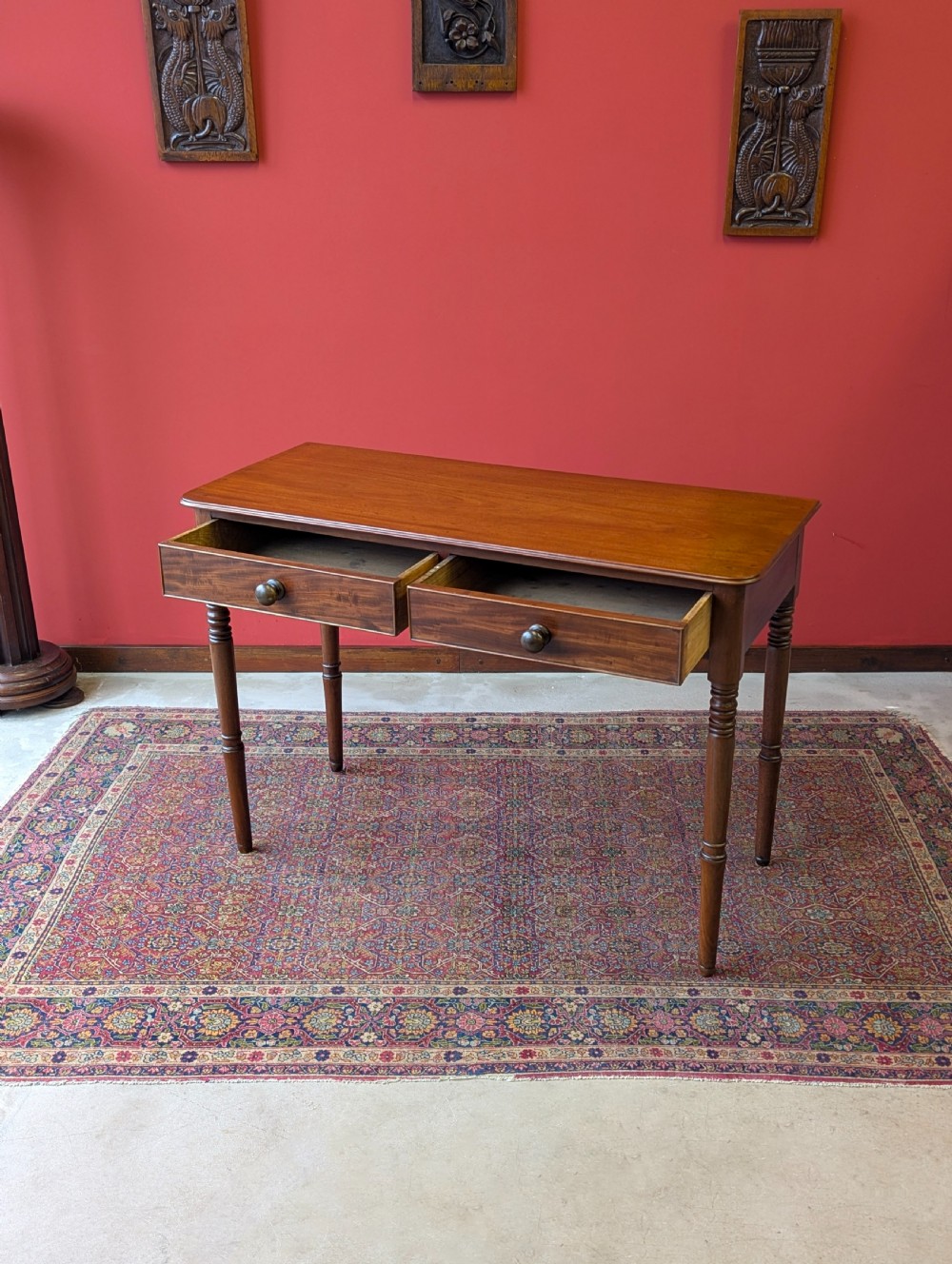 Antique Victorian Mahogany Writing Table View IV