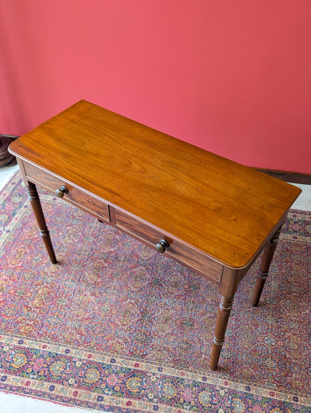 Antique Victorian Mahogany Writing Table View IX