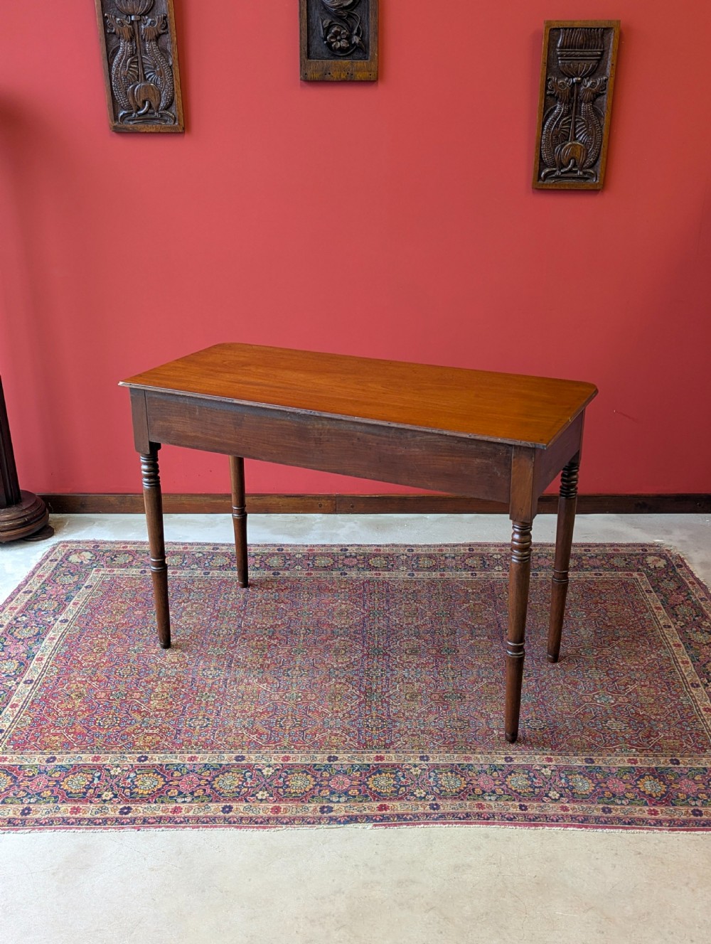 Antique Victorian Mahogany Writing Table View X