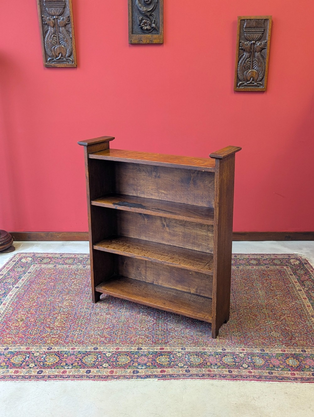 Antique Early 20th Century Arts & Crafts Oak Bookcase