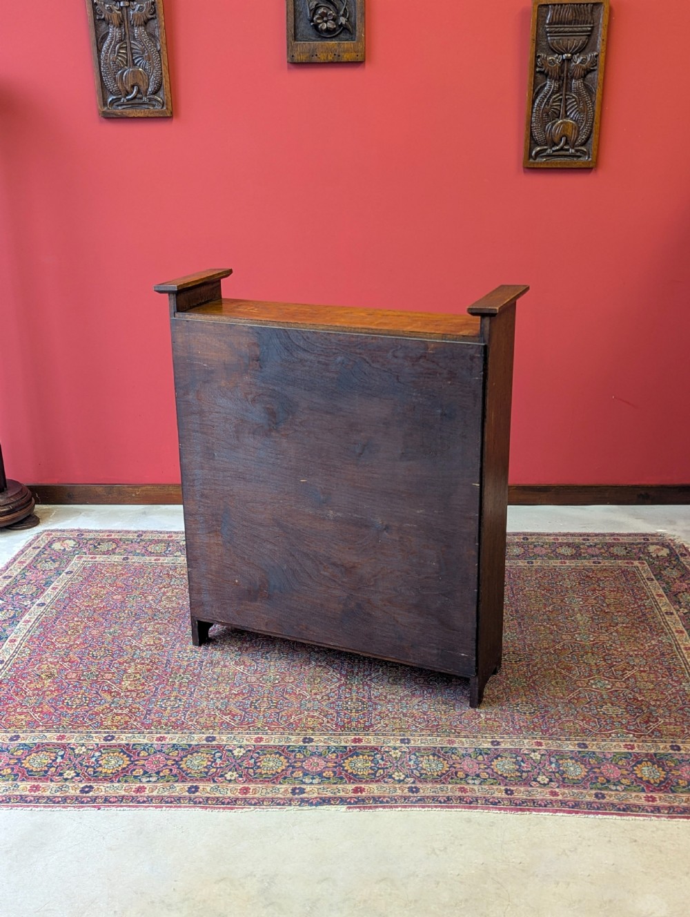 Antique Early 20th Century Arts & Crafts Oak Bookcase View VII