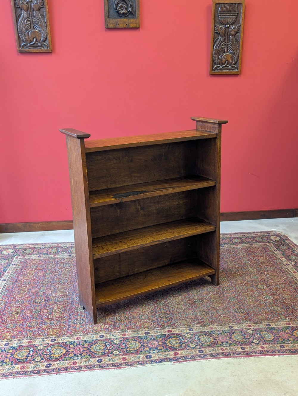 Antique Early 20th Century Arts & Crafts Oak Bookcase View VIII