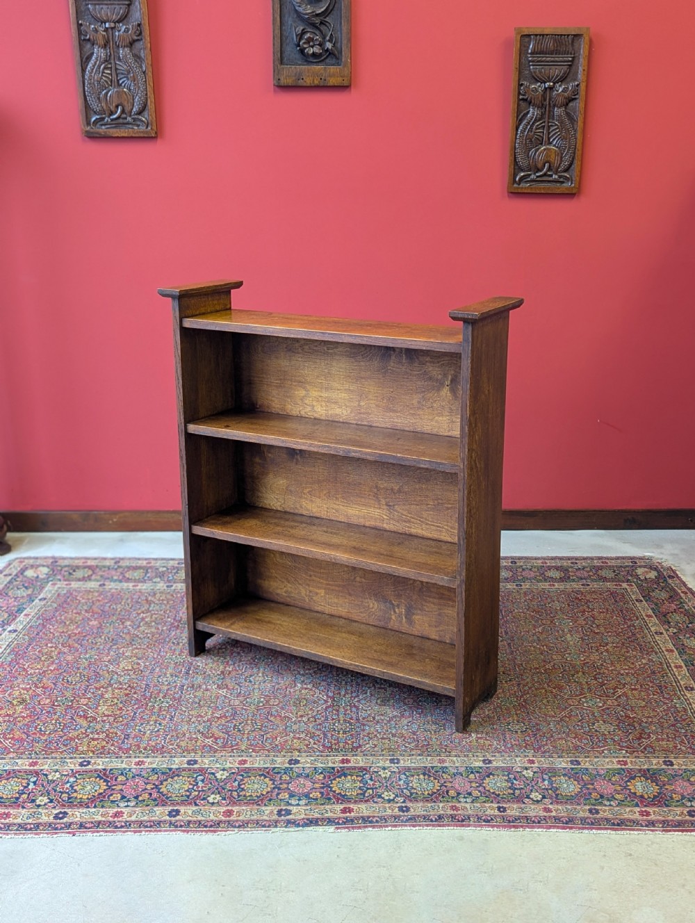 Antique Early 20th Century Arts & Crafts Oak Bookcase