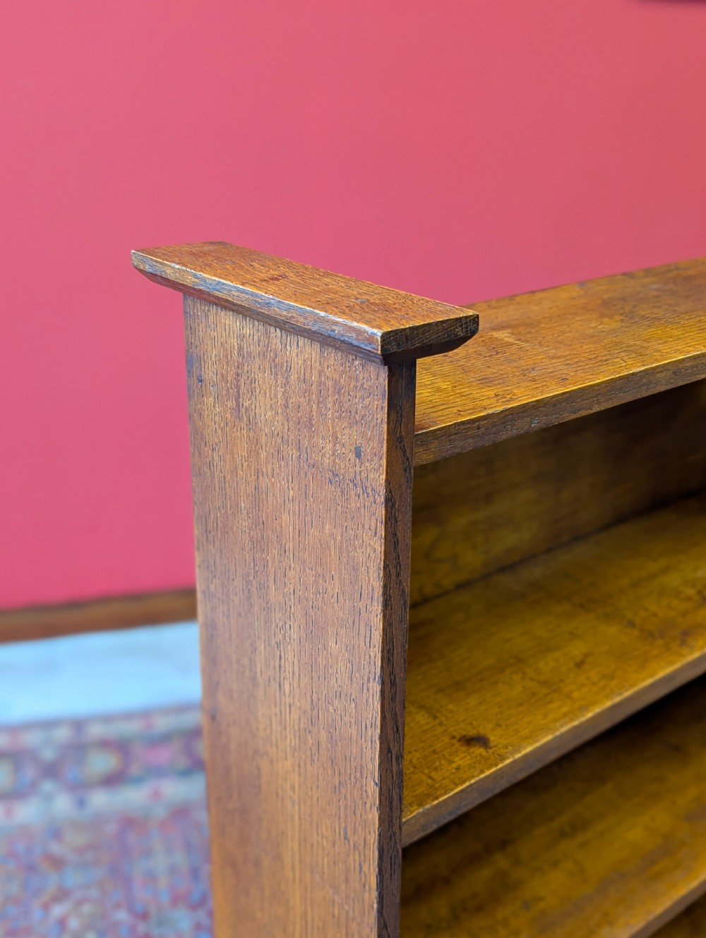 Antique Early 20th Century Arts & Crafts Oak Bookcase View V