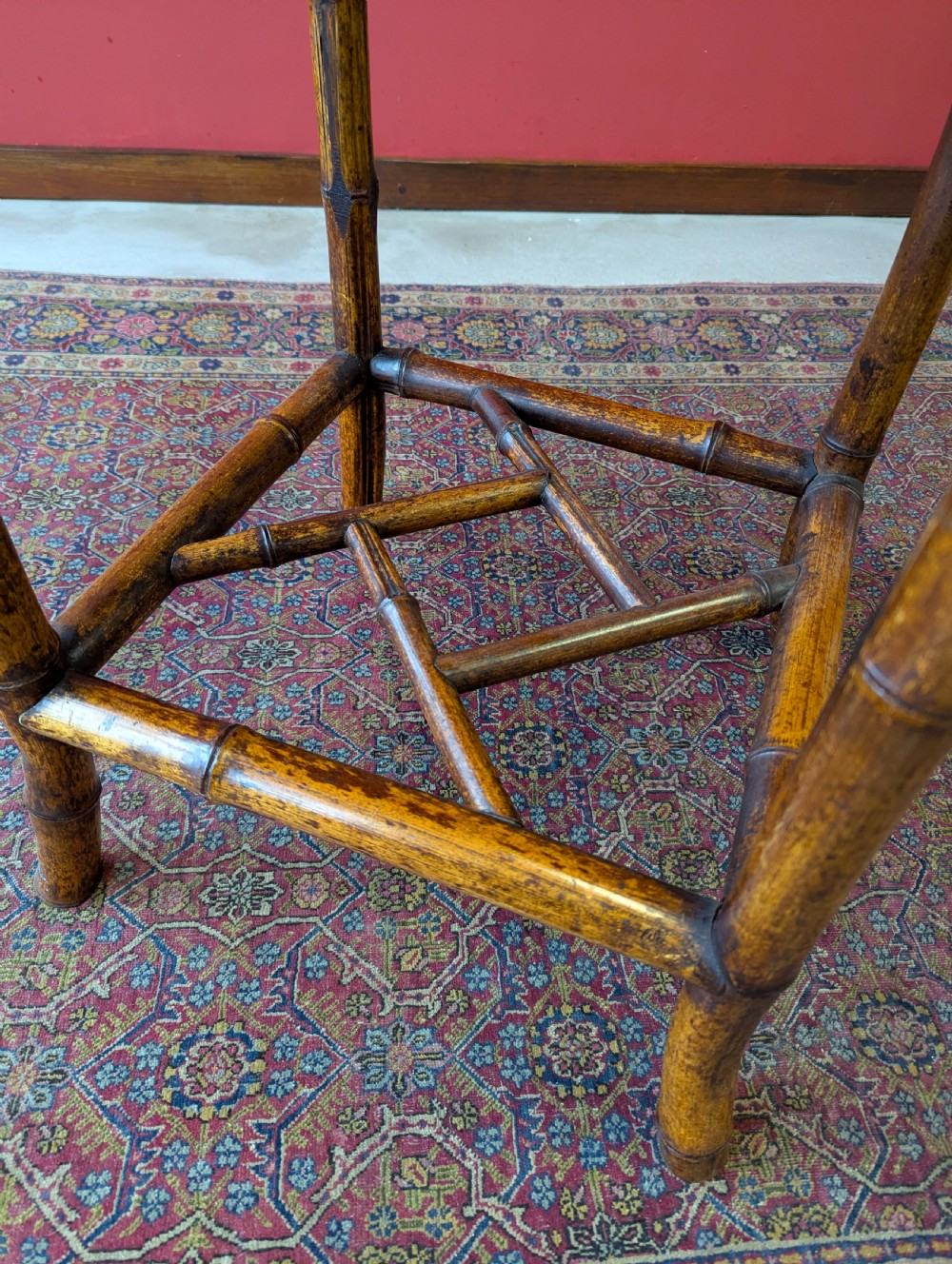Antique Victorian Aesthetic Movement Bamboo Work Table c.1890
 View VII