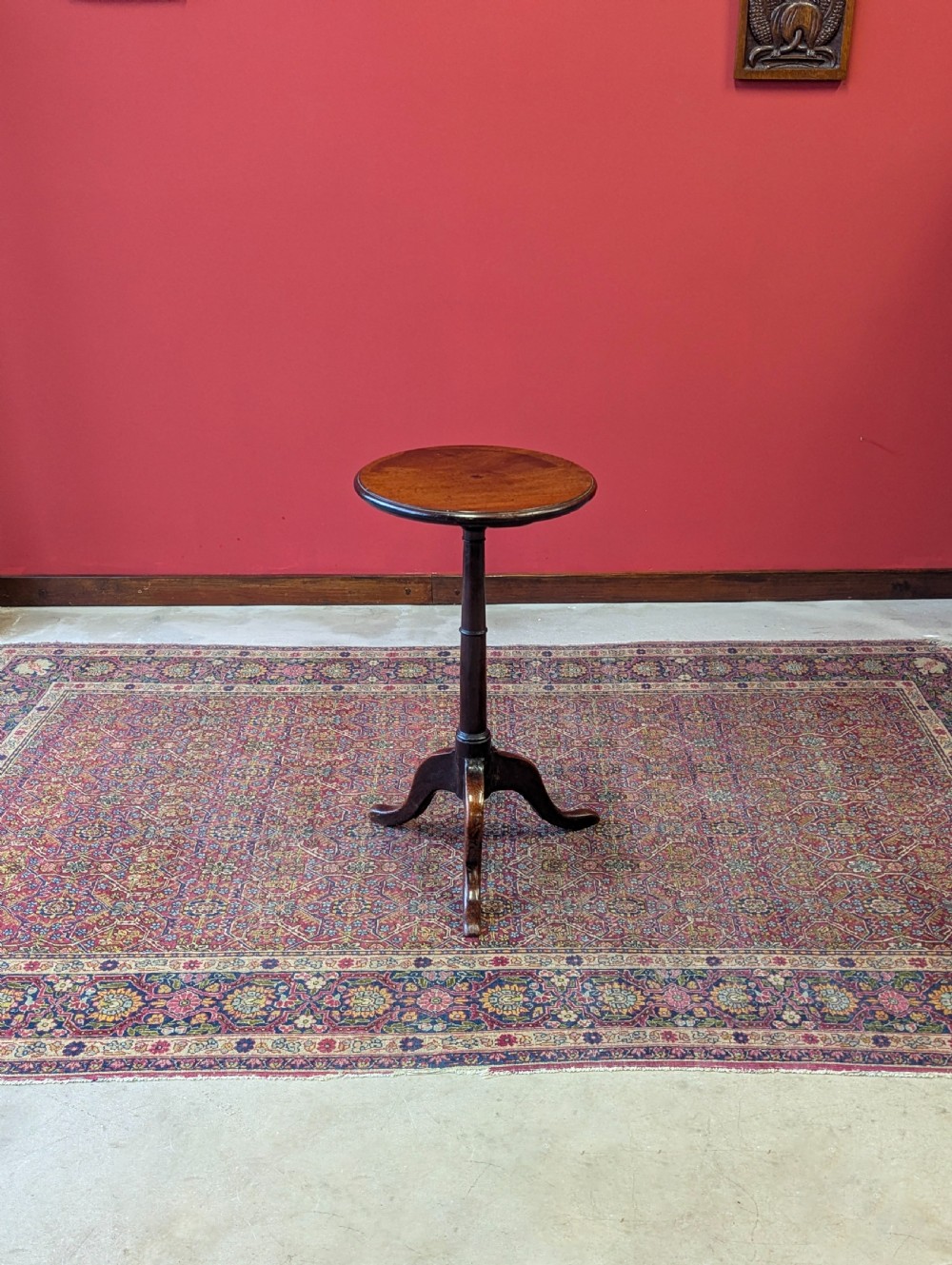 Antique Georgian Mahogany Pedestal Wine Table c.1820 View III