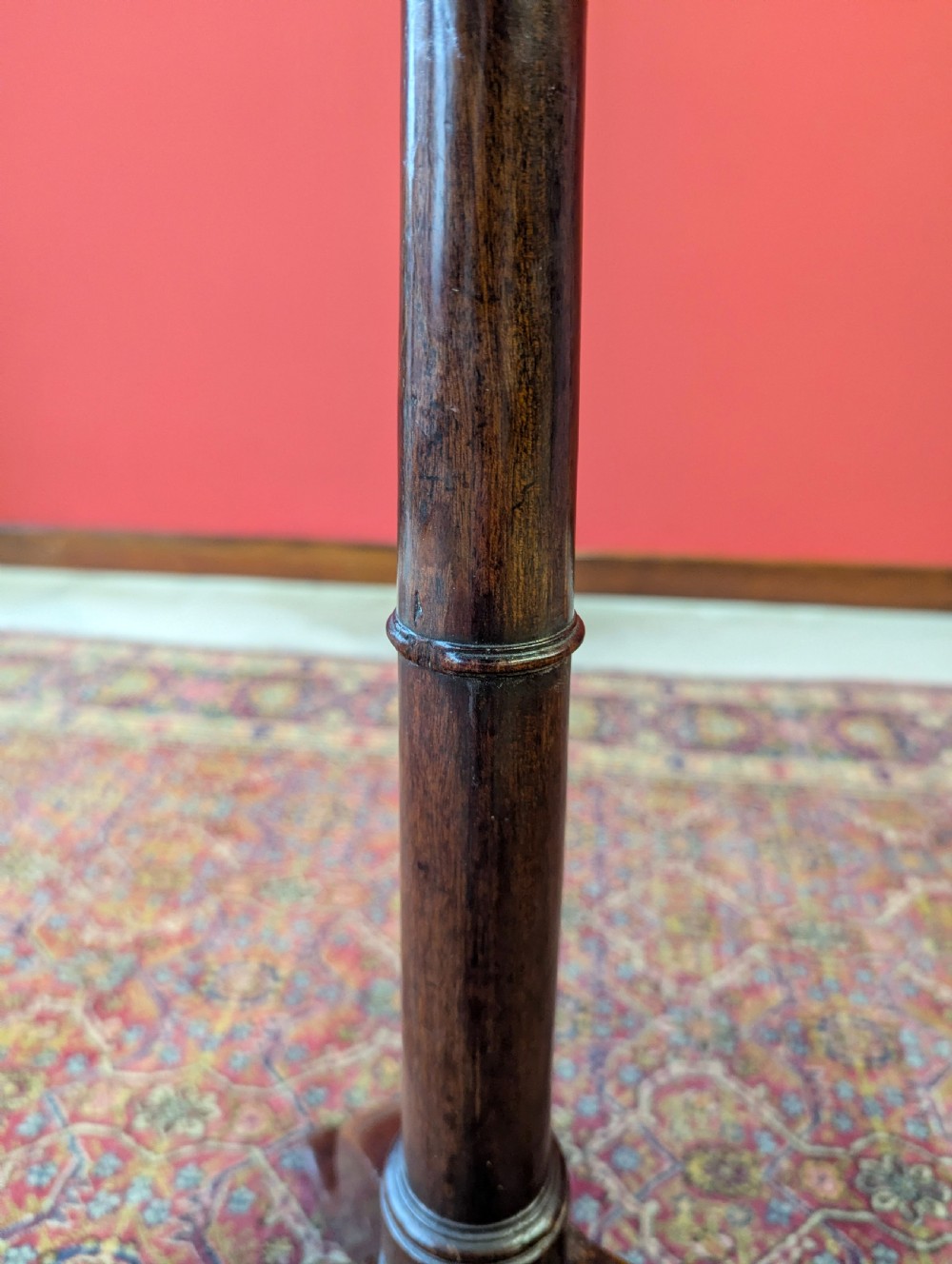 Antique Georgian Mahogany Pedestal Wine Table c.1820 View IV