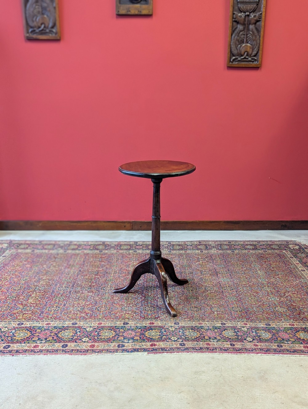 Antique Georgian Mahogany Pedestal Wine Table c.1820 View V