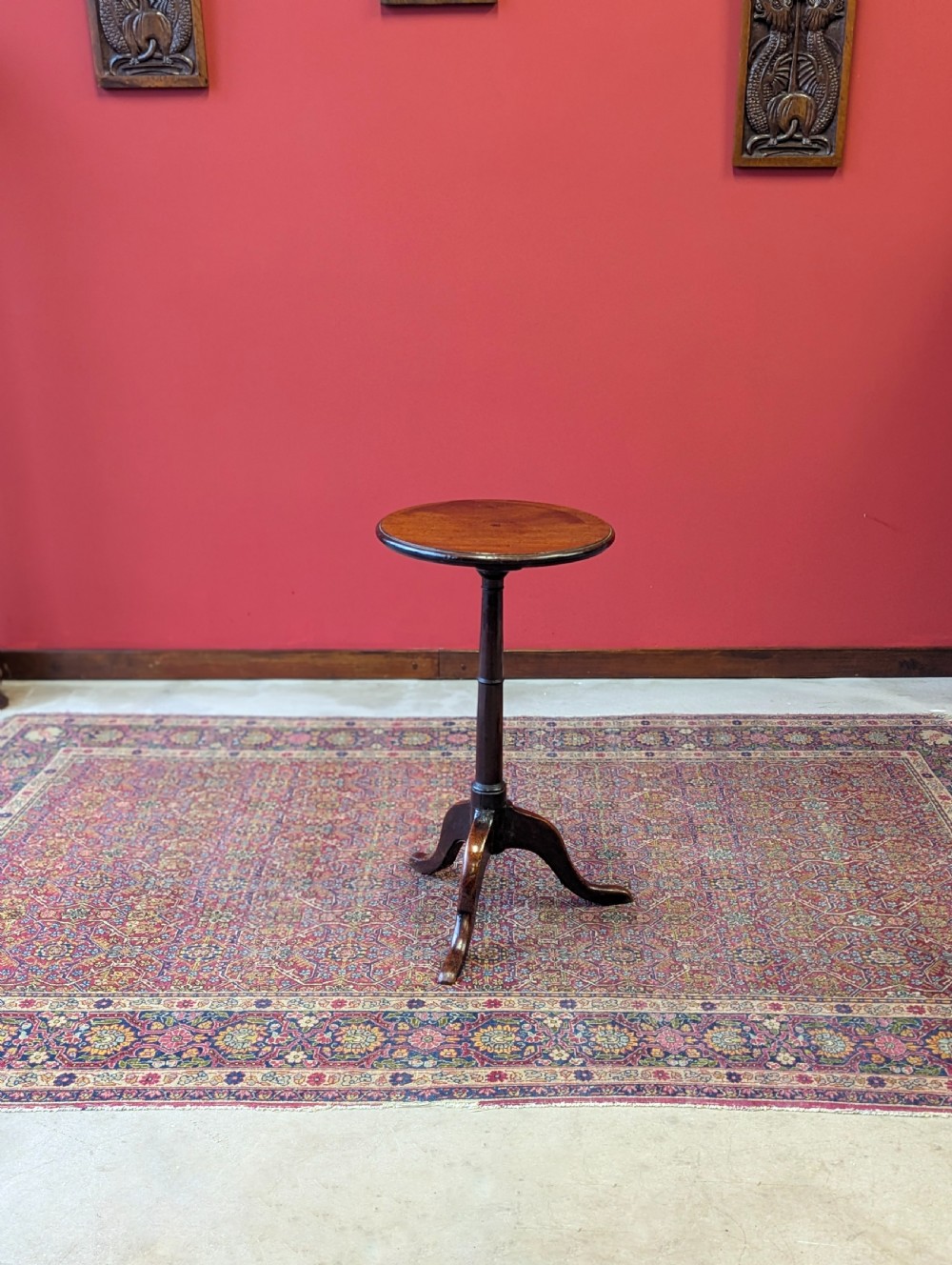 Antique Georgian Mahogany Pedestal Wine Table c.1820 View VI