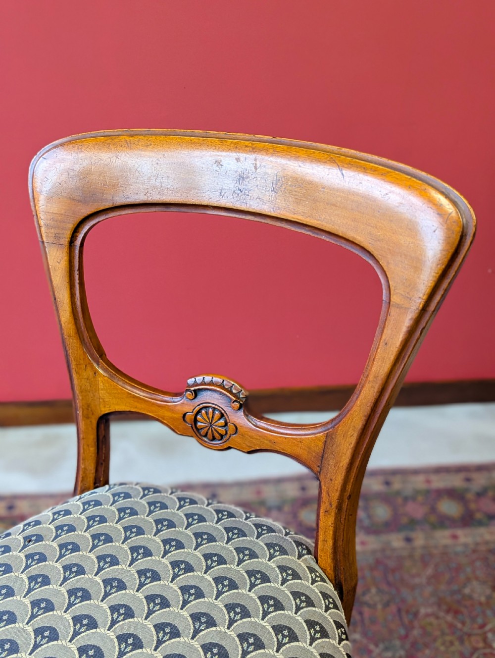 Pair of Antique Victorian Walnut Parlour Chairs View IV