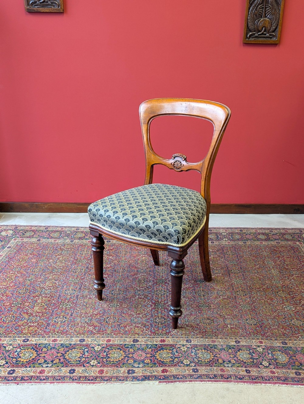 Pair of Antique Victorian Walnut Parlour Chairs View VI