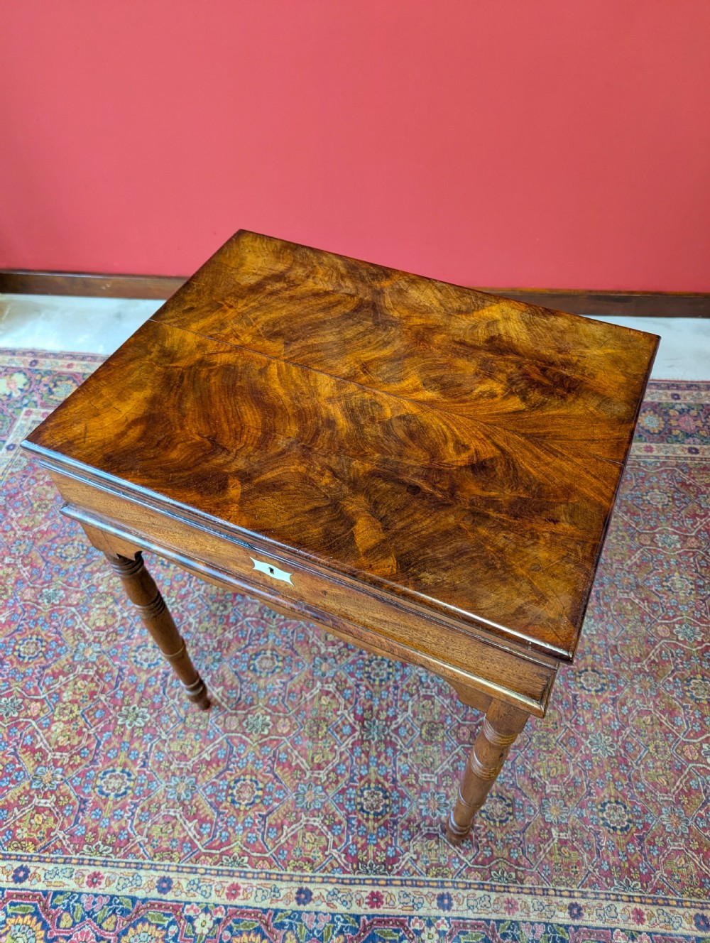 Antique Early Victorian Mahogany Work Table View III