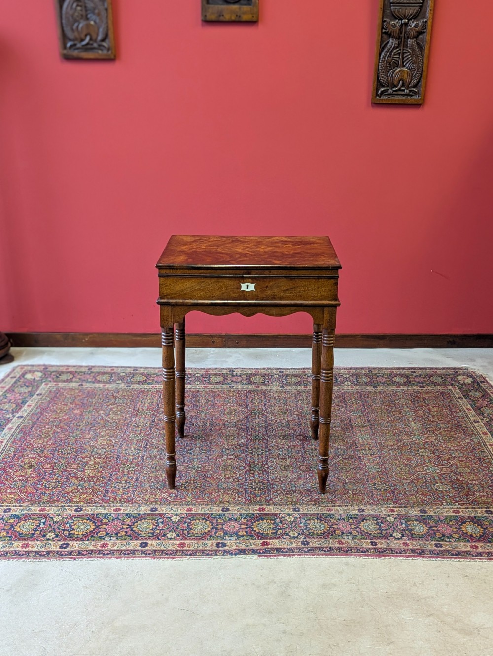 Antique Early Victorian Mahogany Work Table View VI
