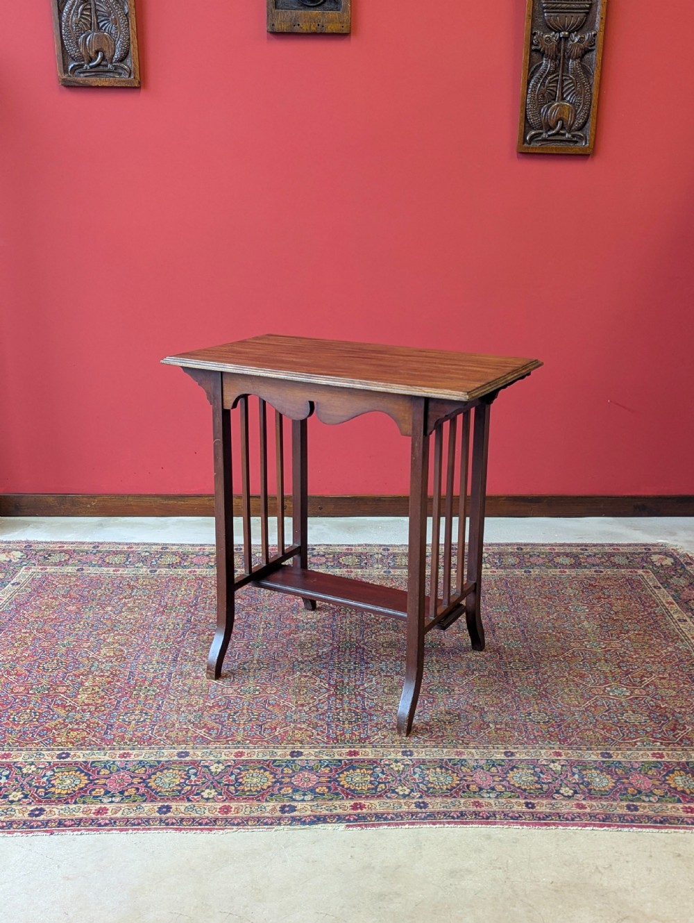 Antique Edwardian Mahogany Arts & Crafts Side Table c.1910