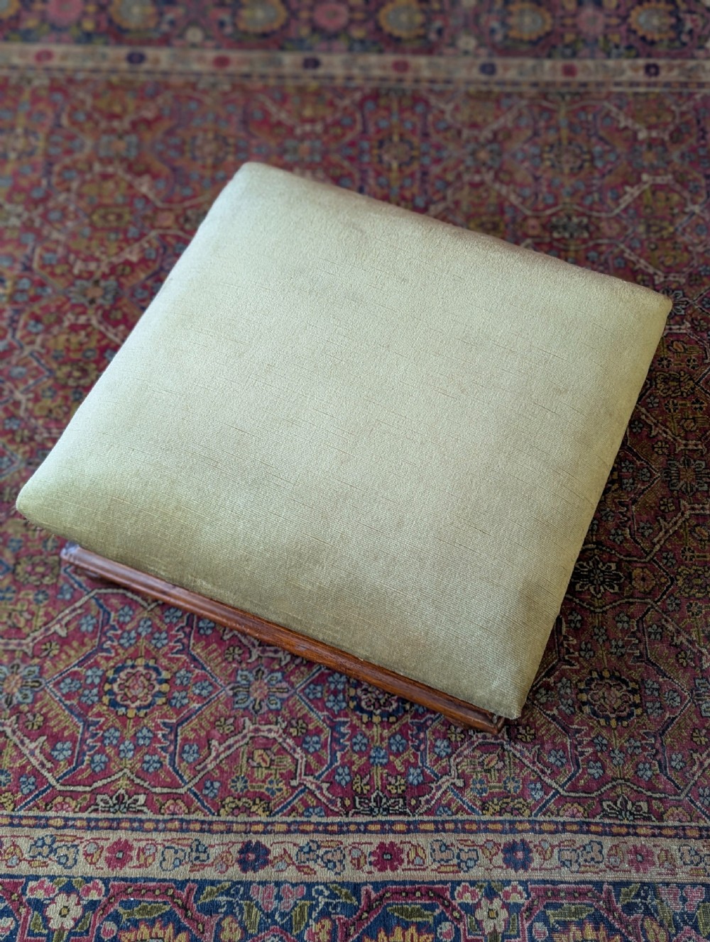 Antique Victorian Mahogany Footstool c.1880 View VI