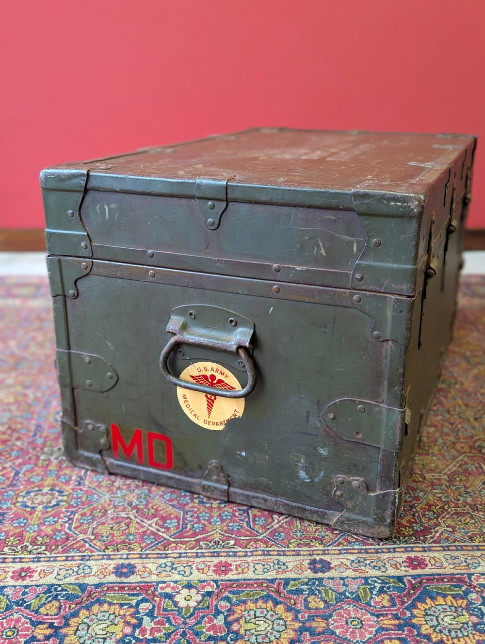 Vintage WWII U.S. Army Medical Department Field Chest by Stanley View II