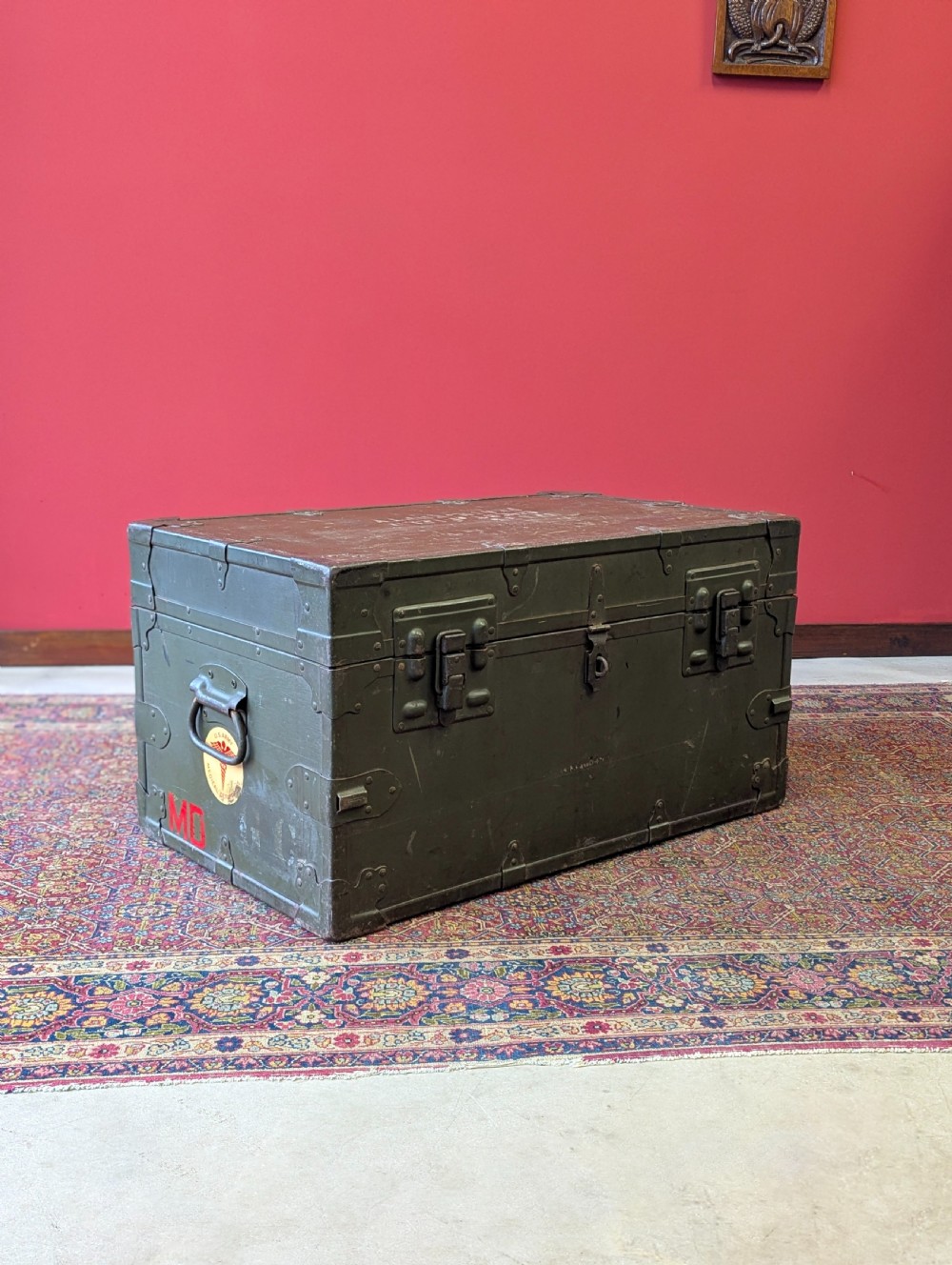 Vintage WWII U.S. Army Medical Department Field Chest by Stanley View V