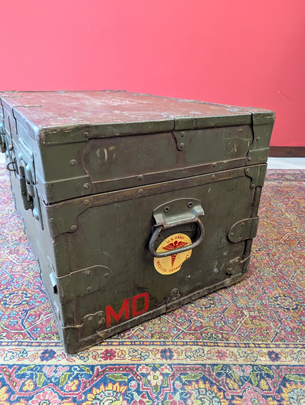 Vintage WWII U.S. Army Medical Department Field Chest by Stanley View VII