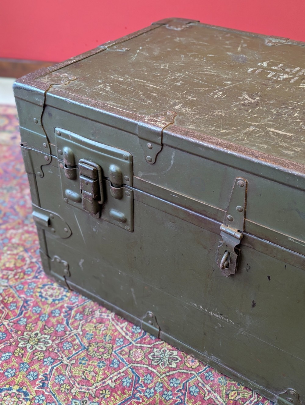 Vintage WWII U.S. Army Medical Department Field Chest by Stanley View VIII
