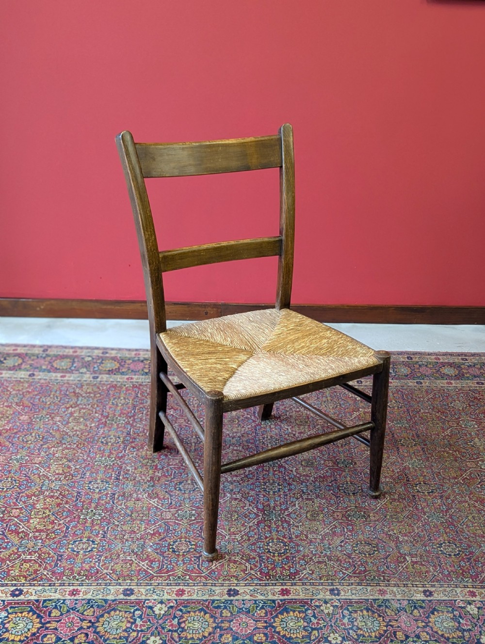 Antique Arts and Crafts Oak Side Chair c.1890 View VI