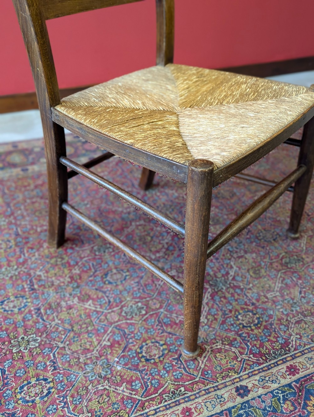 Antique Arts and Crafts Oak Side Chair c.1890 View IX