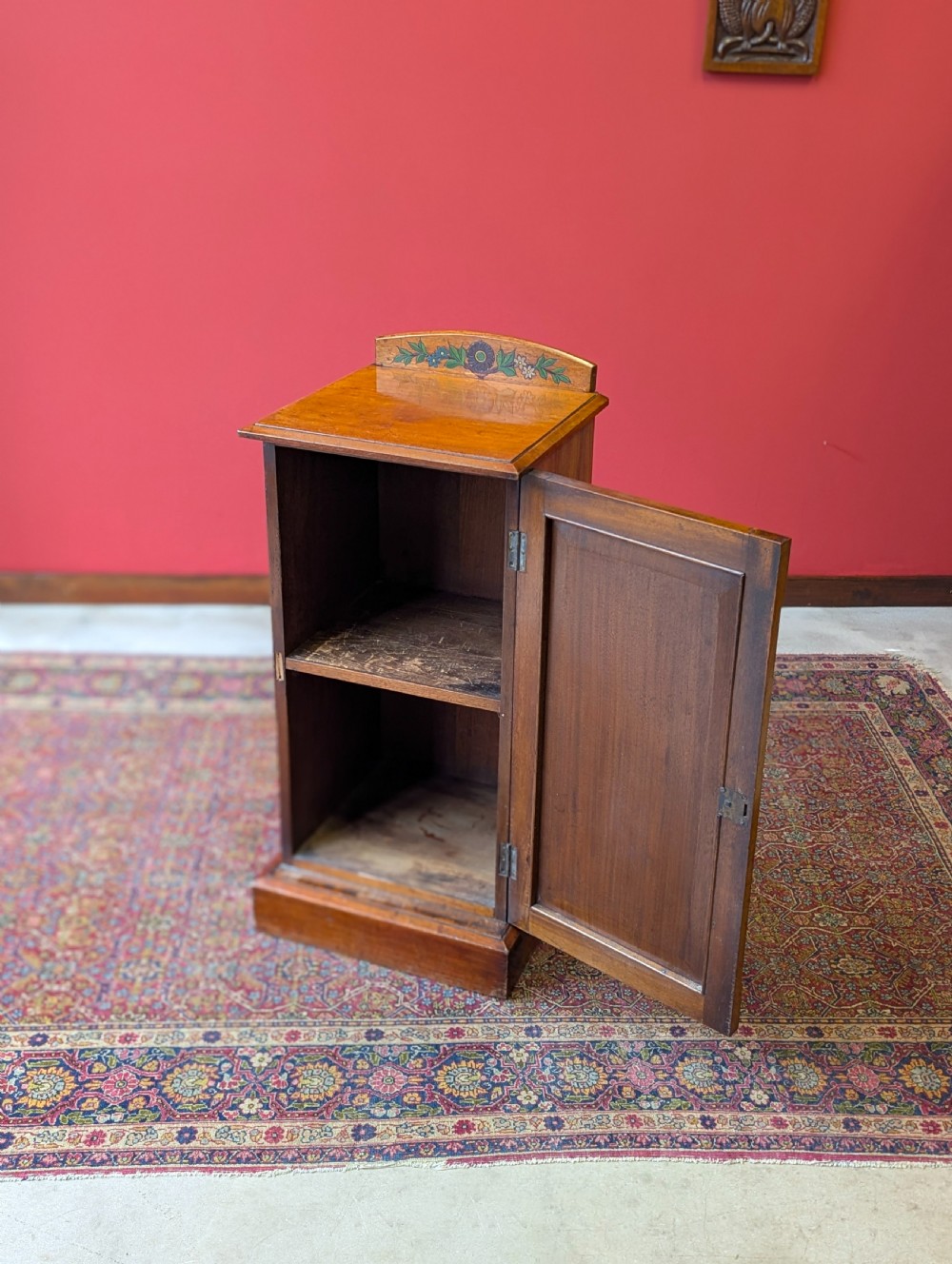 Antique Early 20th Century Art Nouveau Stained Pine Cabinet c.1905 View VI