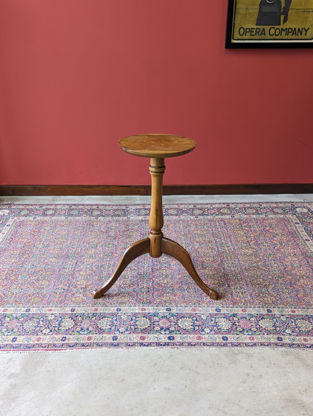 Antique Georgian Oak Tripod Wine Table c.1820 View II