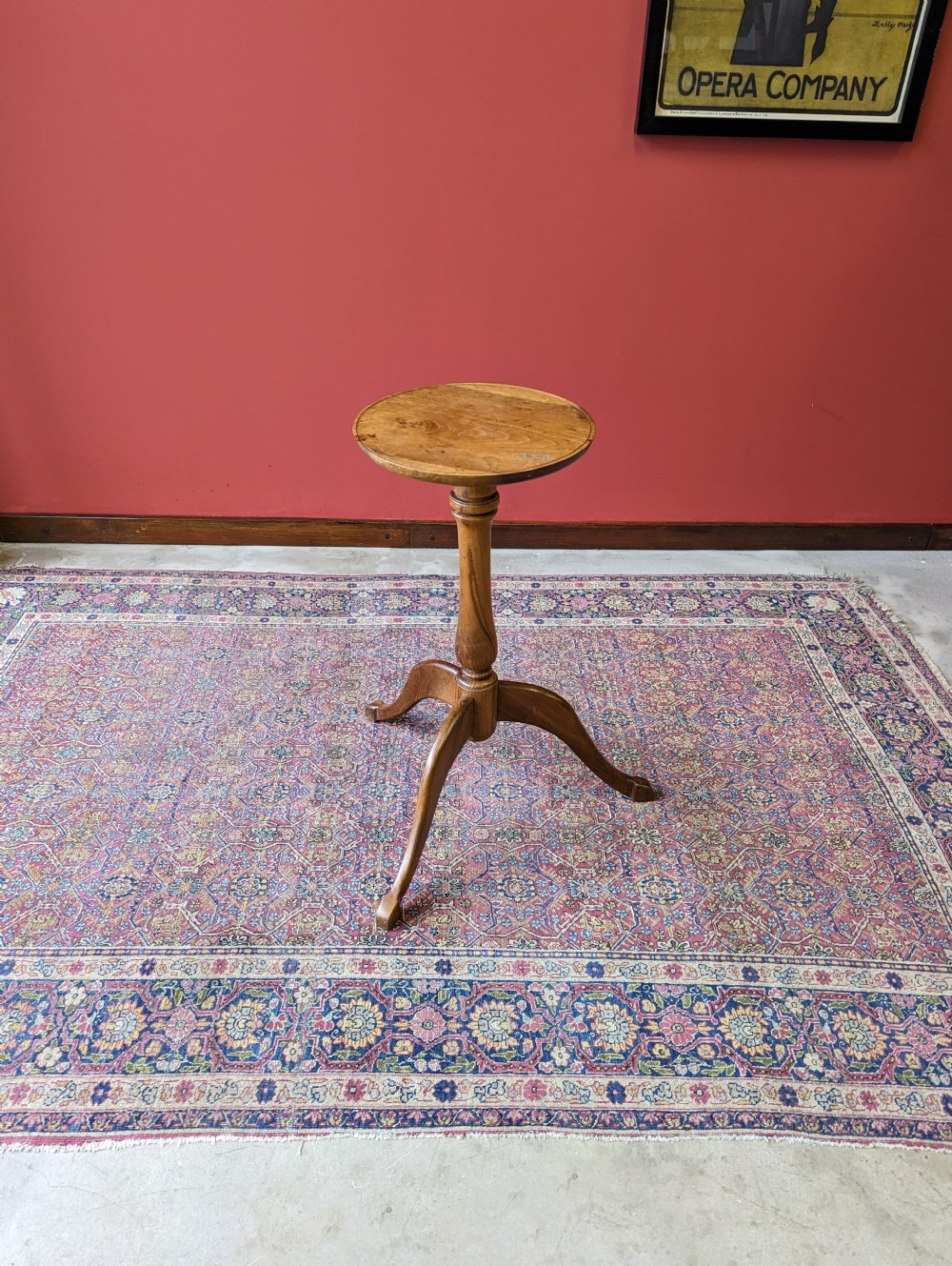 Antique Georgian Oak Tripod Wine Table c.1820 View V