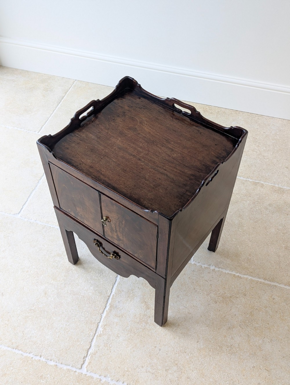 Antique George III Mahogany Bedside Commode c.1800 View XIII