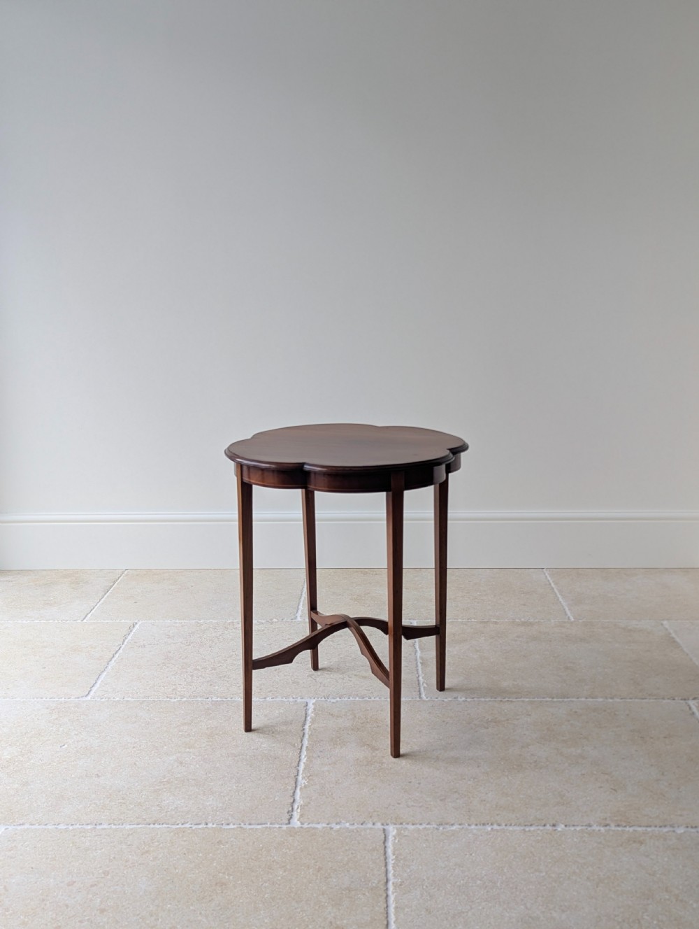 Antique Edwardian Mahogany Quatrefoil Occasional Table c.1905