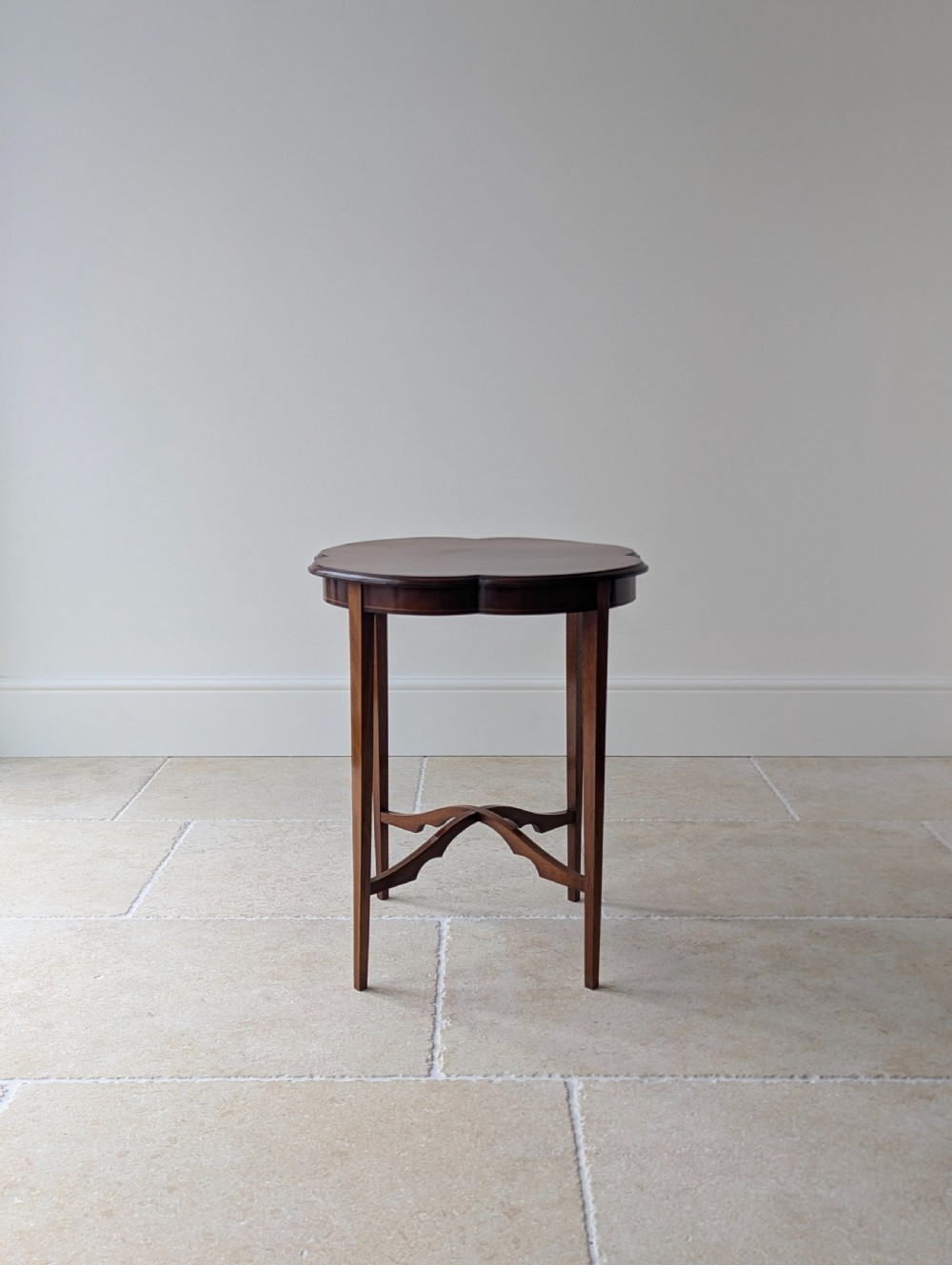 Antique Edwardian Mahogany Quatrefoil Occasional Table c.1905 View XI