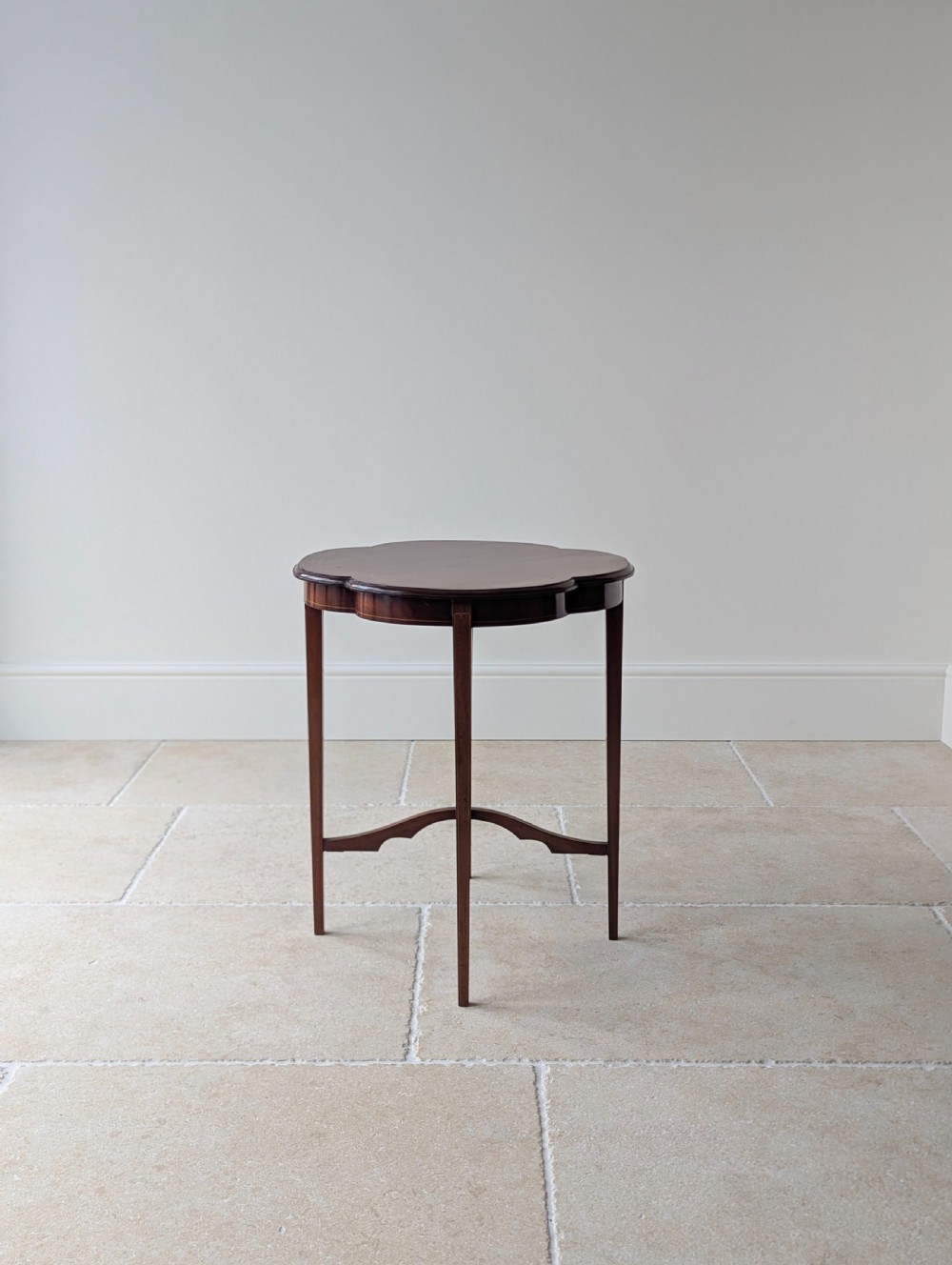 Antique Edwardian Mahogany Quatrefoil Occasional Table c.1905 View XII