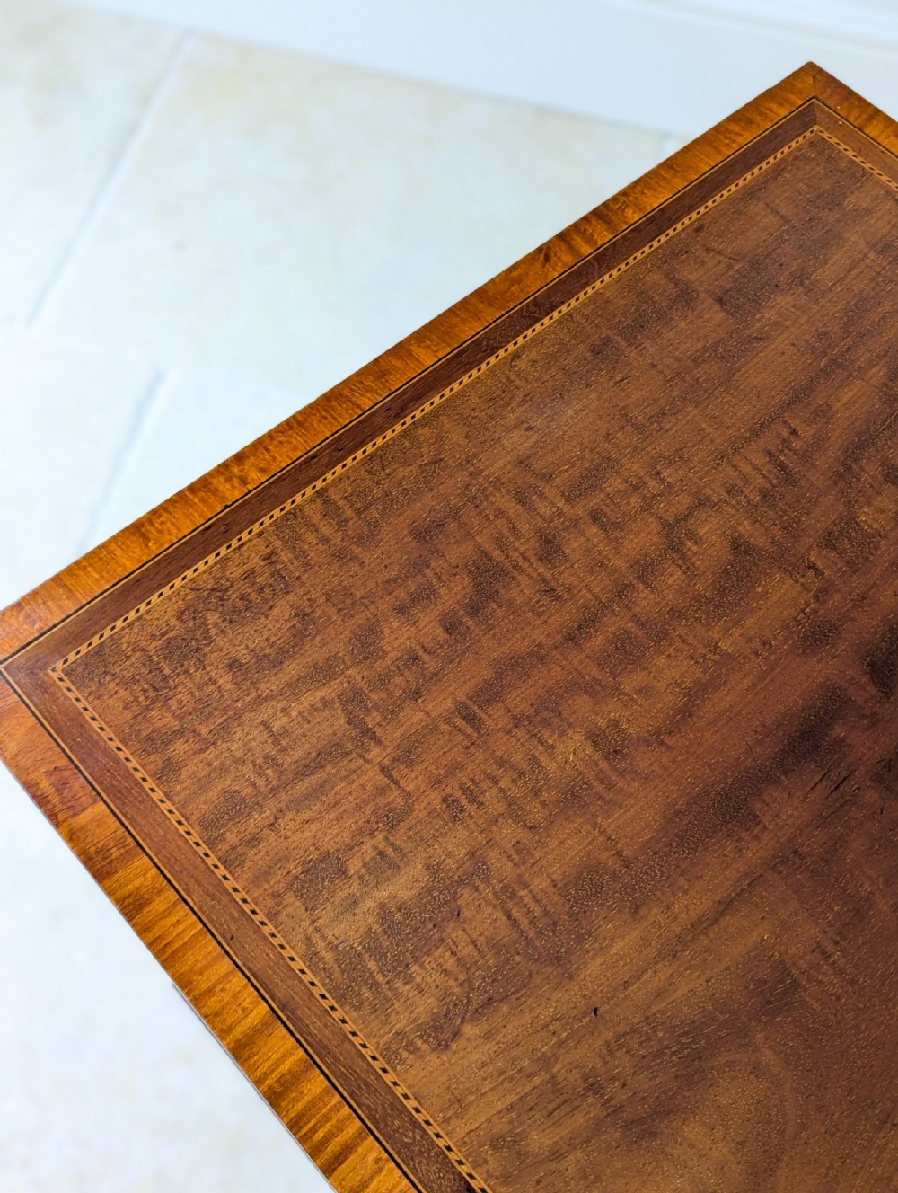 Antique Edwardian Inlaid Mahogany Revolving Bookcase c.1910 View XIV