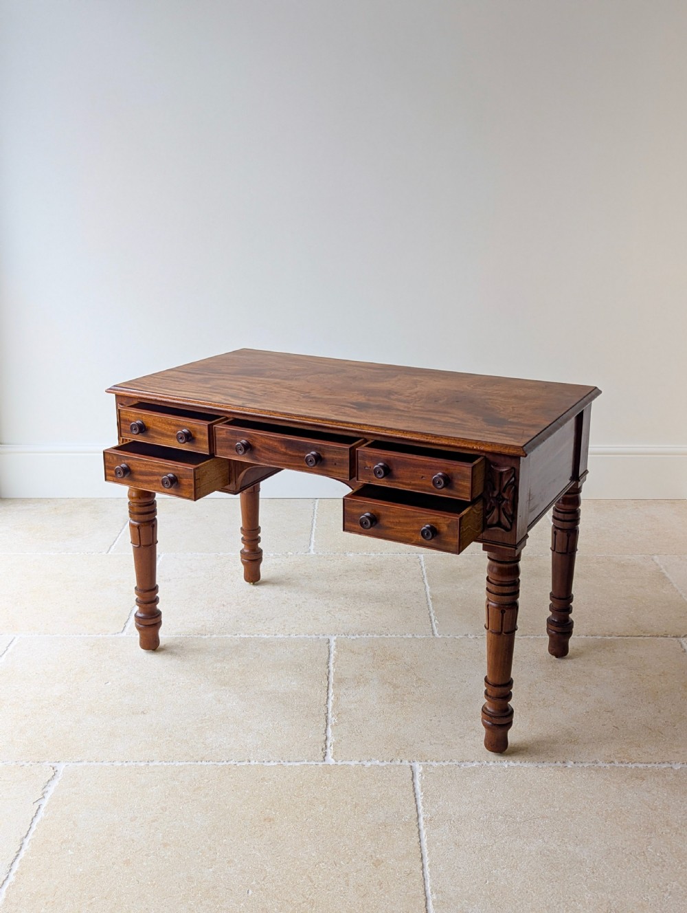 Antique William IV Mahogany Writing Table c.1835 View IV