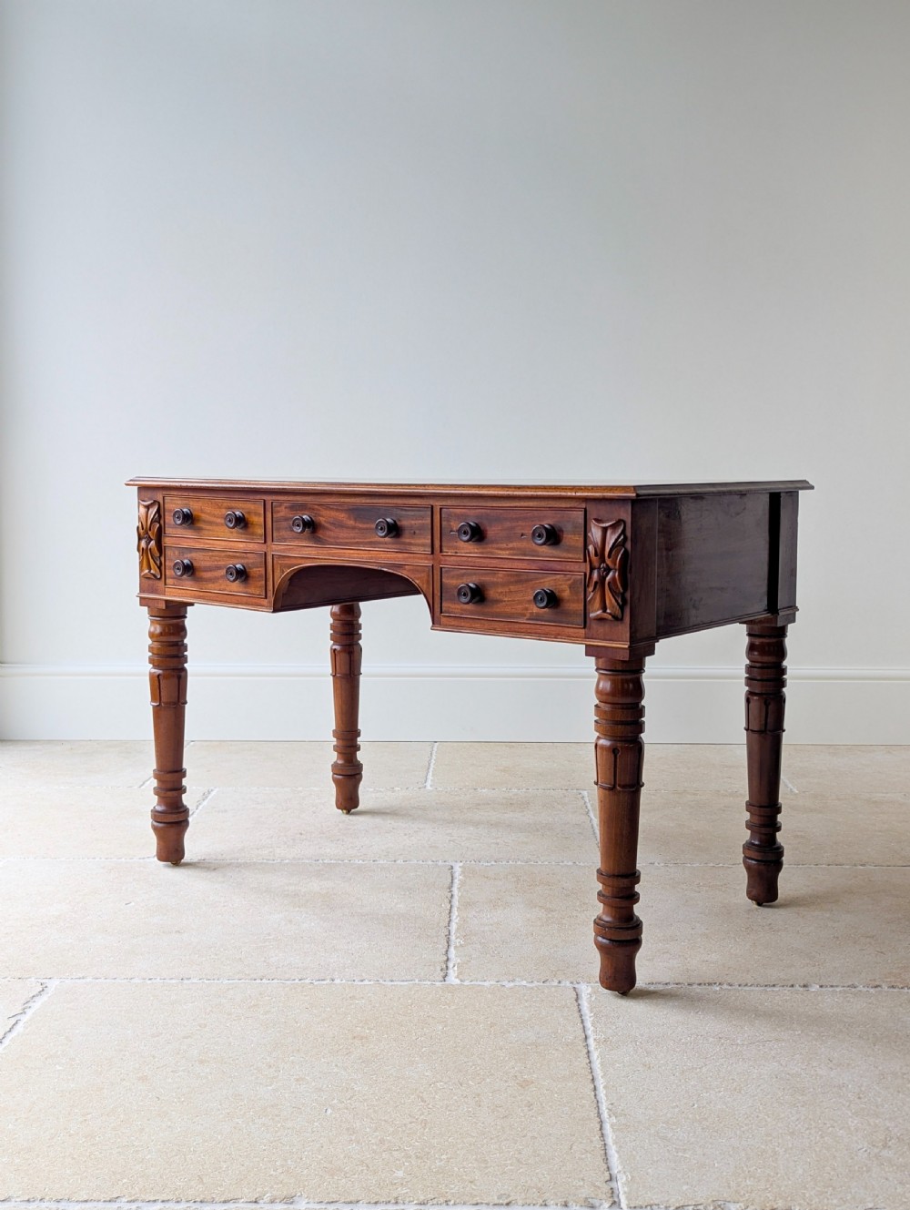 Antique William IV Mahogany Writing Table c.1835 View V