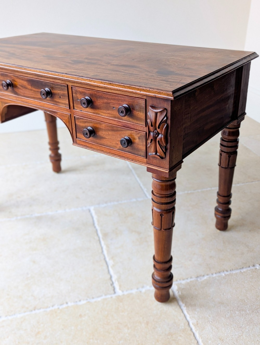 Antique William IV Mahogany Writing Table c.1835 View VII