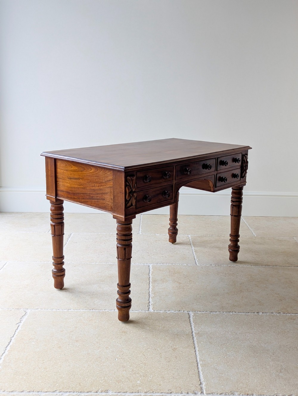 Antique William IV Mahogany Writing Table c.1835 View XVI