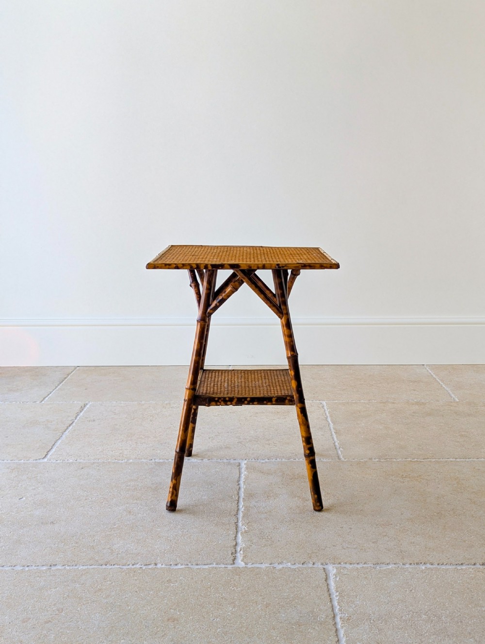 Antique Victorian Tiger Bamboo Occasional Table c.1890 View III