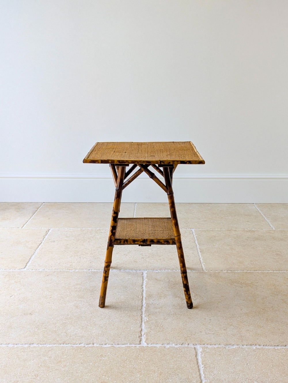 Antique Victorian Tiger Bamboo Occasional Table c.1890 View VII