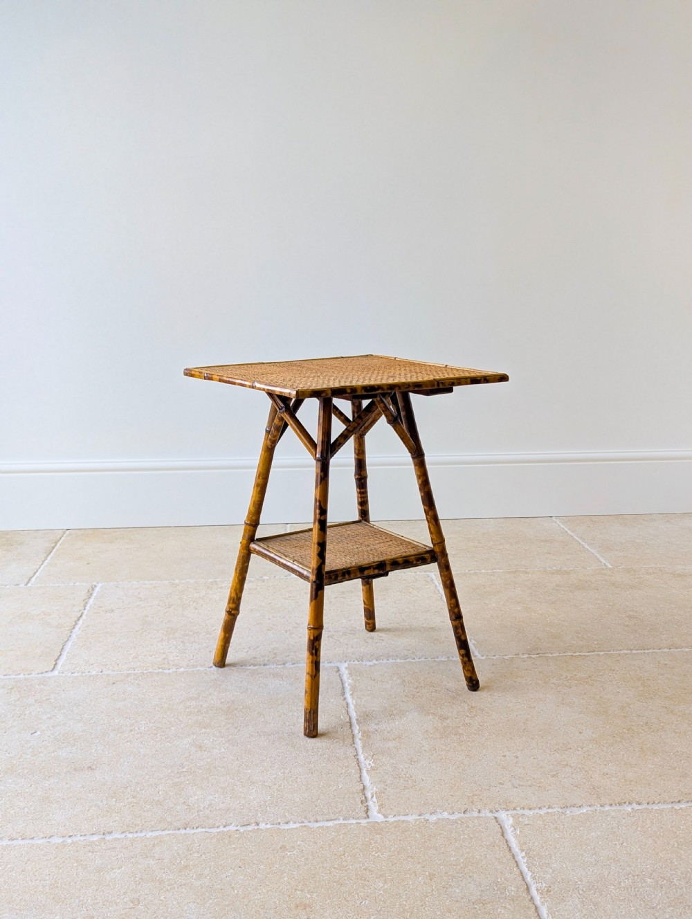 Antique Victorian Tiger Bamboo Occasional Table c.1890 View XVI